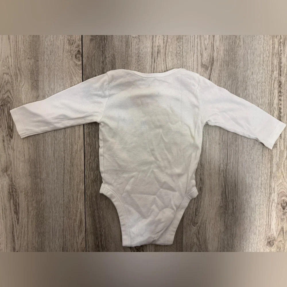 White Baby long sleeve onesie  - 'My Dad is My Best Friend'